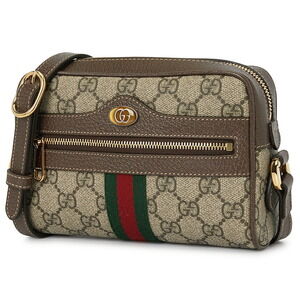 Gucci Ophidia canvas brown GG Supreme ebony bag beige shoulder